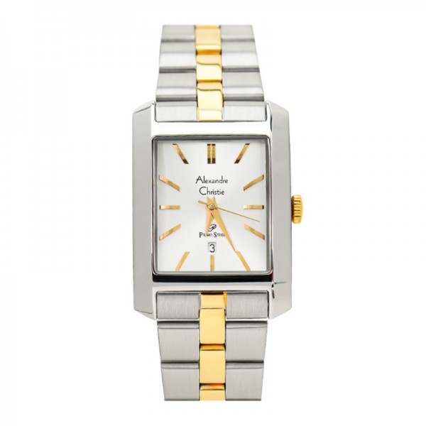 Alexandre Christie AC 1022 Silver Gold White Steel Lady MDBTGSL